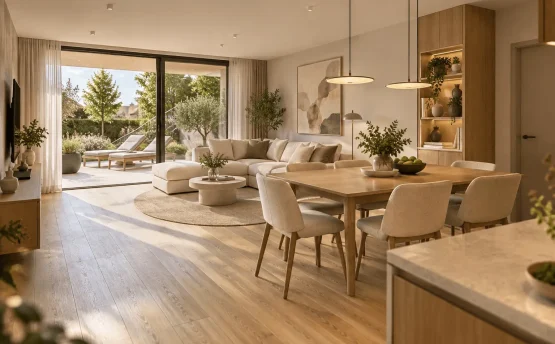 Skandináv obývací pokoj s terasou (1)